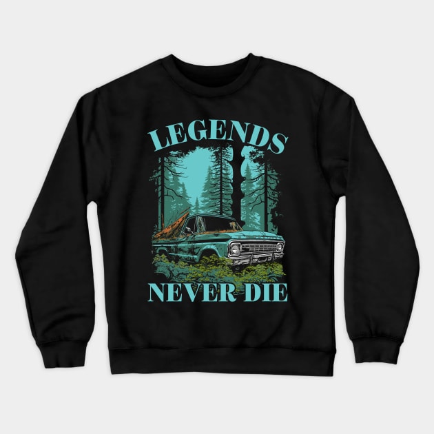 Legends Never Die Crewneck Sweatshirt by TeeLabs